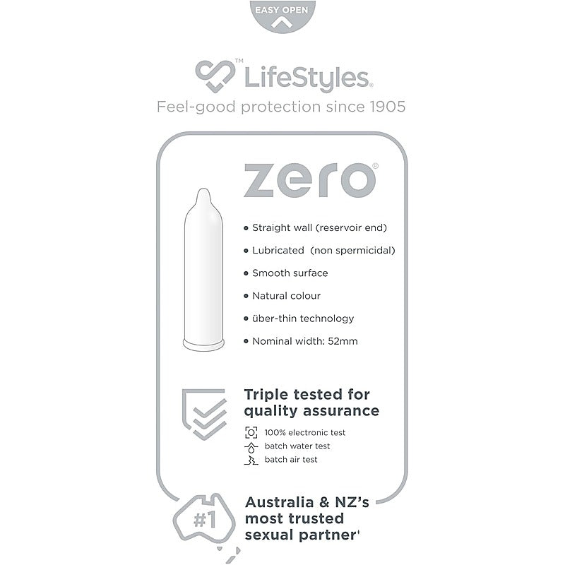 LifeStyles ZERO Condoms 40s by Ansell - Condoms