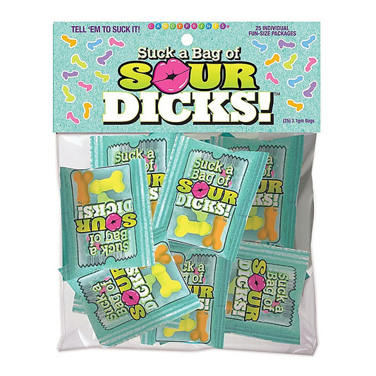 Suck a Bag of Sour Dicks! Pecker Lollies by Little Genie - Party Gifts and Novelties