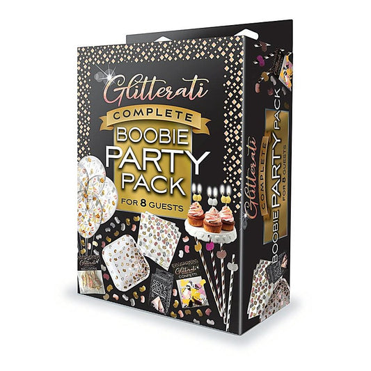 Glitterati Complete Boobie Party Set by Little Genie - Party Gifts and Novelties