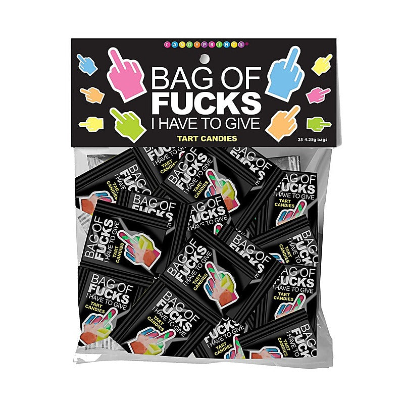 Bag Of Fucks I Have To Give Fruit Flavoured Lollies - Party Gifts and Novelties