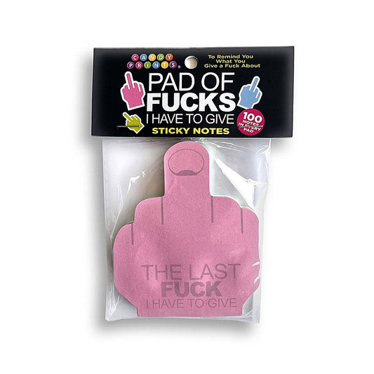 Last Fuck I Have To Give Sticky Notes by Little Genie - Party Gifts and Novelties