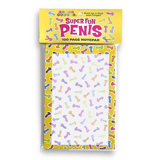 Super Fun Novelty Penis Notepad by Little Genie - Party Gifts and Novelties