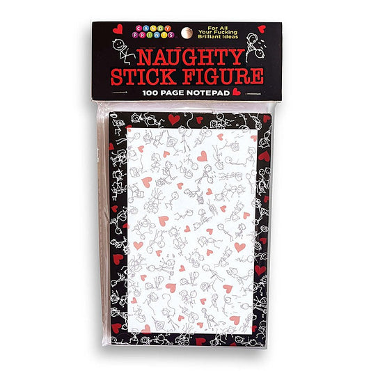 Naughty Stick Figure Novelty Notepad by Little Genie - Party Gifts and Novelties
