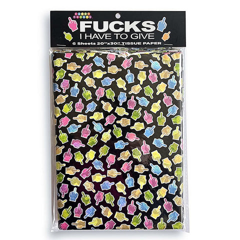 Fucks I Have To Give Tissue Paper Sheets 6 Pack - Party Gifts and Novelties