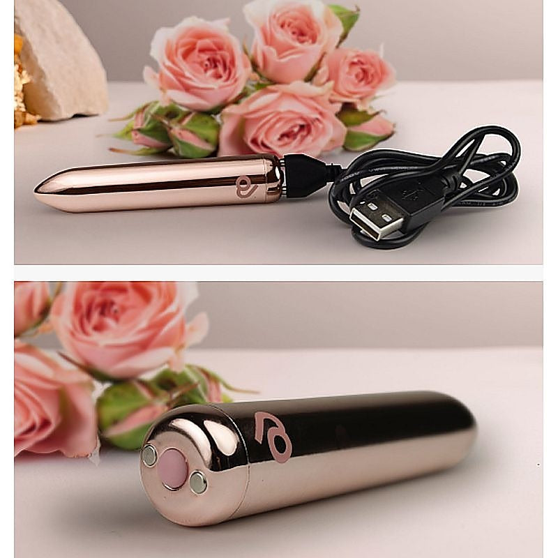 Golden Rose Rechargeable Bullet Vibrator by Rocks Off - Bullet Vibrators