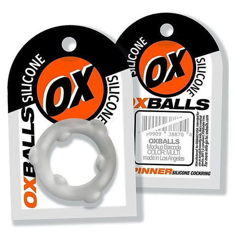 OxBalls Spinner Stretchy Silicone Cock Ring with Gripper Nubs - Stretchy Cock Rings