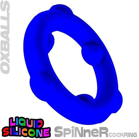 OxBalls Spinner Stretchy Silicone Cock Ring with Gripper Nubs - Stretchy Cock Rings