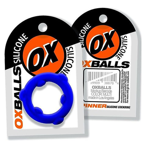 OxBalls Spinner Stretchy Silicone Cock Ring with Gripper Nubs - Stretchy Cock Rings