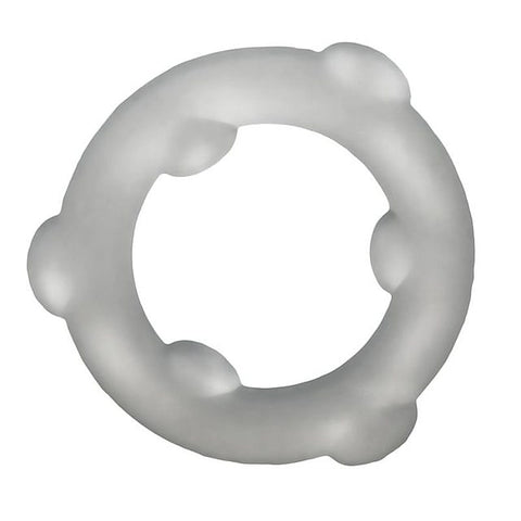 OxBalls Spinner Stretchy Silicone Cock Ring with Gripper Nubs - Stretchy Cock Rings