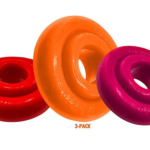 RimRingz 3 Piece Multi Size Stretchy Cock Ring by OxBalls - Cock Ring Sets