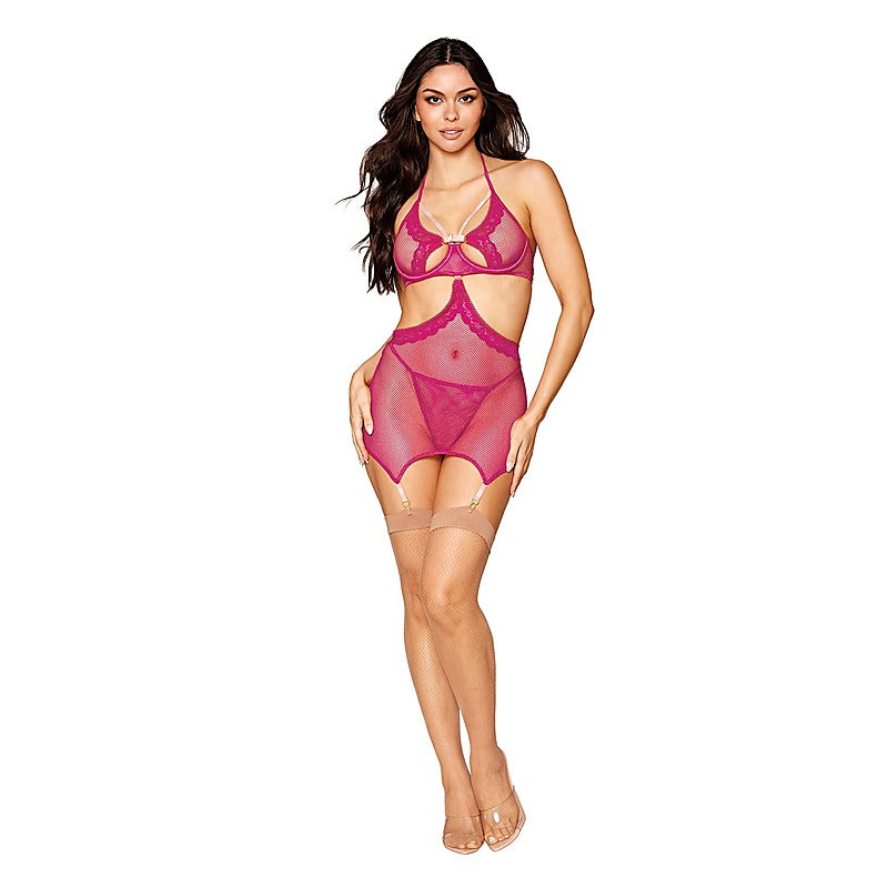 Sexy Garter Slip and G-String by Dream Girl Lingerie - Bras and Bra Sets
