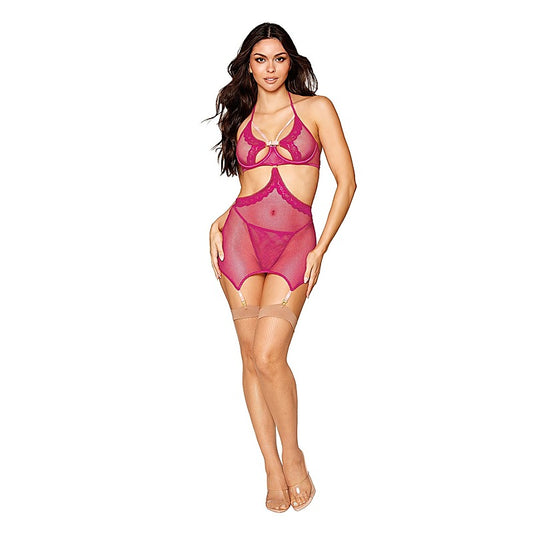 Sexy Garter Slip and G-String by Dream Girl Lingerie - Bras and Bra Sets