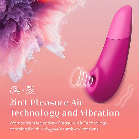 Womanizer Enhance Pleasure Air Clitoral Vibrator - Clit Ticklers and Pulsators