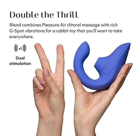 Womanizer Blend Pleasure Air Rabbit Vibrator by Love Honey - Rabbit Vibrators