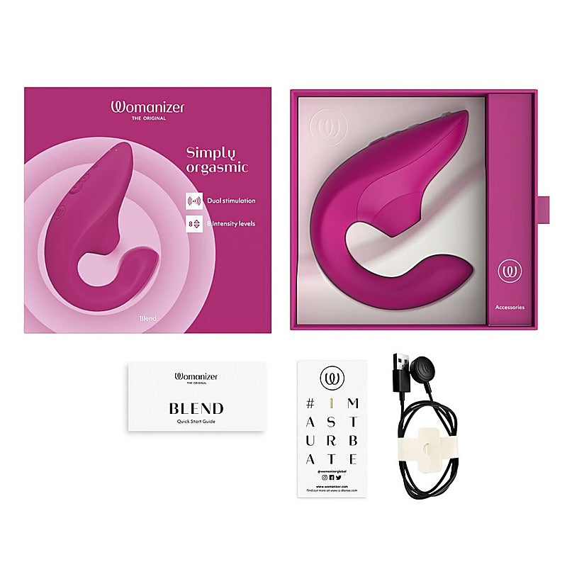 Womanizer Blend Pleasure Air Rabbit Vibrator by Love Honey - Rabbit Vibrators