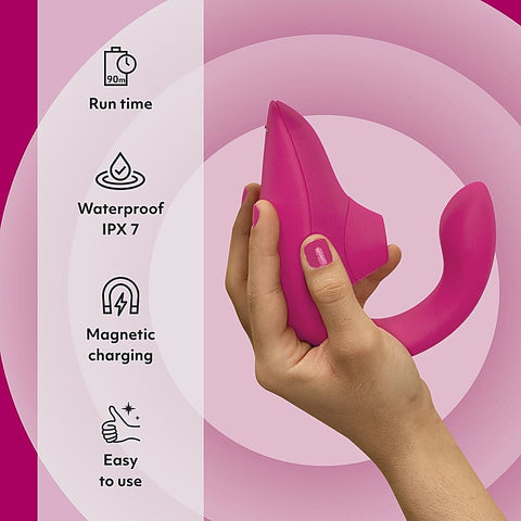 Womanizer Blend Pleasure Air Rabbit Vibrator by Love Honey - Rabbit Vibrators