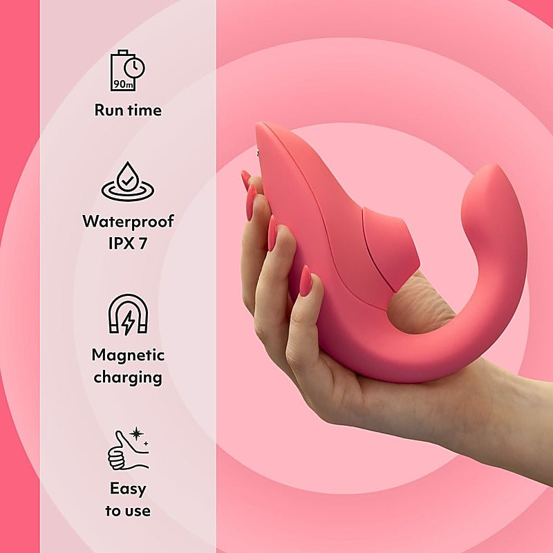 Womanizer Blend Pleasure Air Rabbit Vibrator by Love Honey - Rabbit Vibrators
