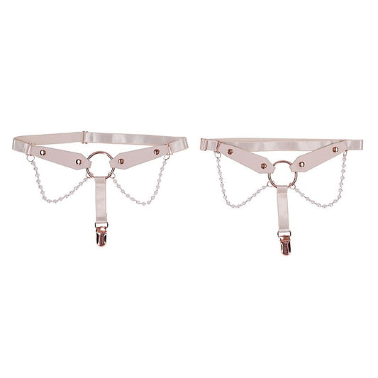 Peaches 'n CreaMe Pearl Garters by Sportsheets - Cuffs And Restraints