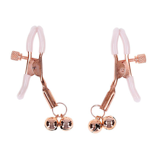 Peaches 'n CreaMe Bell Nipple Clamps by Sportsheets - Nipple and Clit Clamps