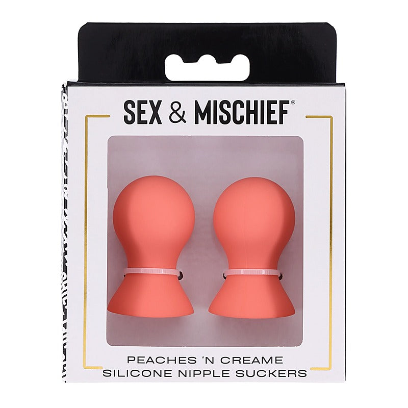Peaches 'n CreaMe Silicone Nipple Suckers by Sportsheets - Nipple and Clit Clamps