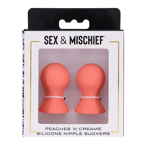 Peaches 'n CreaMe Silicone Nipple Suckers by Sportsheets - Nipple and Clit Clamps
