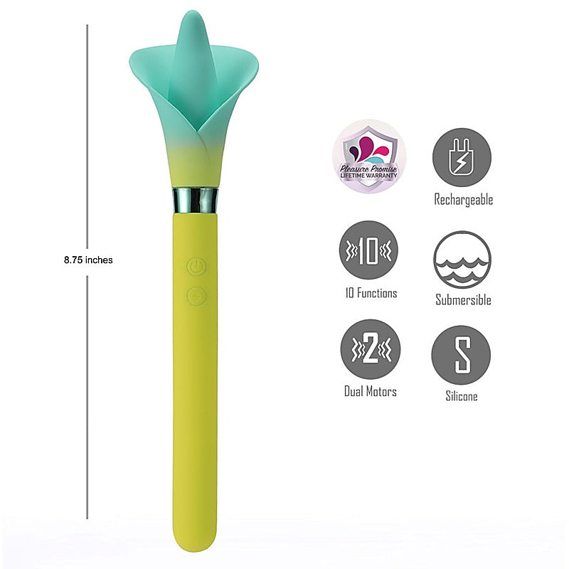 Maia Toys Maia VALA USB Rechargeable Flower Vibrator Dual Motor - Personal Massagers