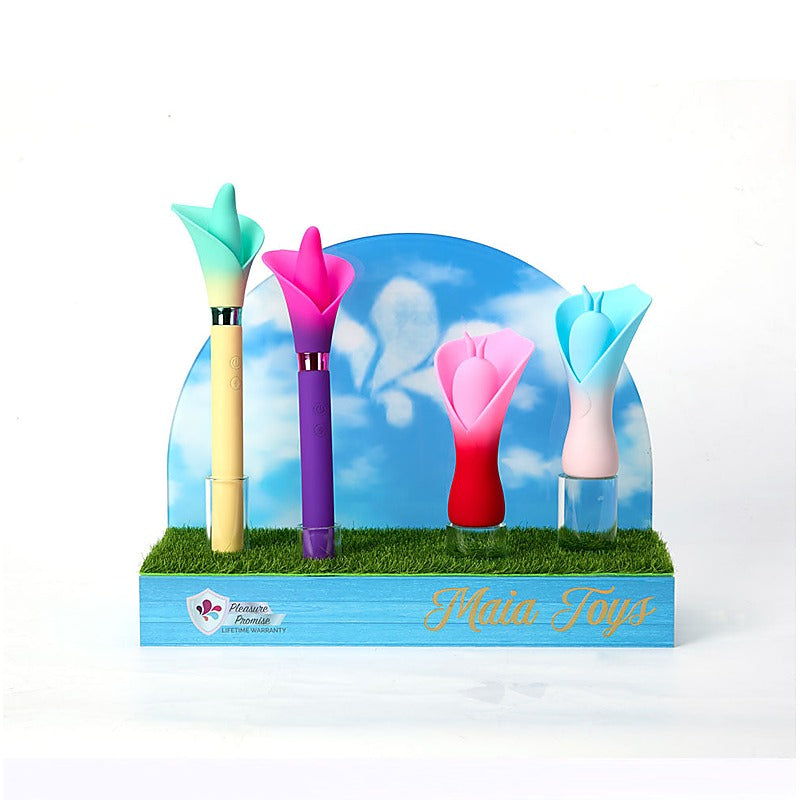Maia Toys Maia MINA Rechargeable Fluttering Flower Stimulator Clitoral - Personal Massagers