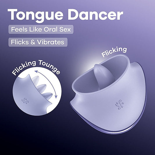 Tongue Dancer Rechargeable Flicking Stimulator by Satisfyer - Clit Ticklers and Pulsators