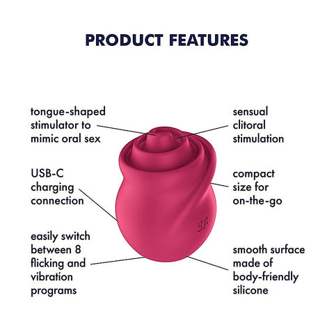 Tongue Twister USB Rechargeable Clit Stimulator by Satisfyer - Clit Ticklers and Pulsators