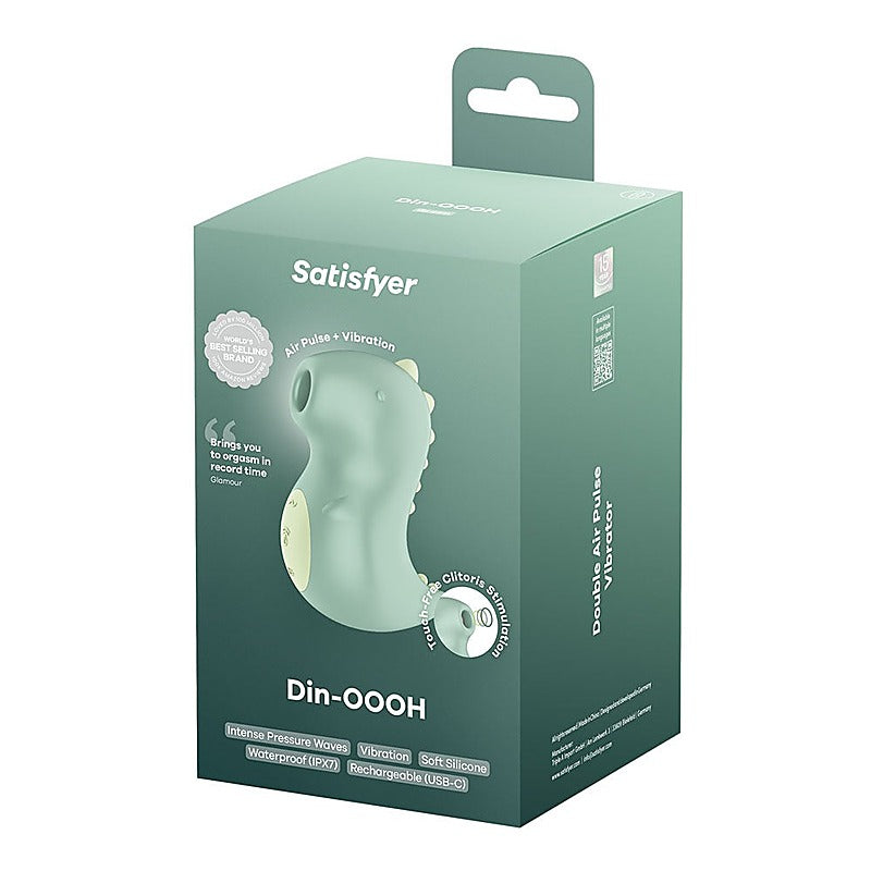 Din-OOOH Rechargeable Air Pulse Clit Stimulator by Satisfyer - Clit Ticklers and Pulsators