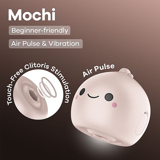 Mochi USB Rechargeable Air Pulse Clit Stimulator - Clit Ticklers and Pulsators