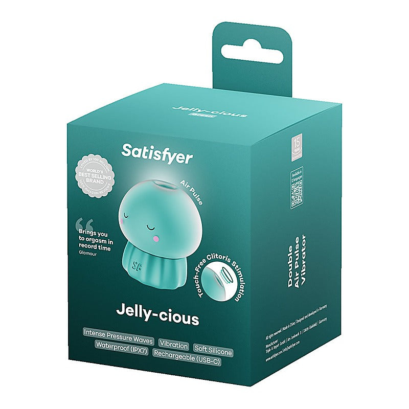 Jelly-cious Rechargeable Air Pulse Clit Stimulator - Clit Ticklers and Pulsators