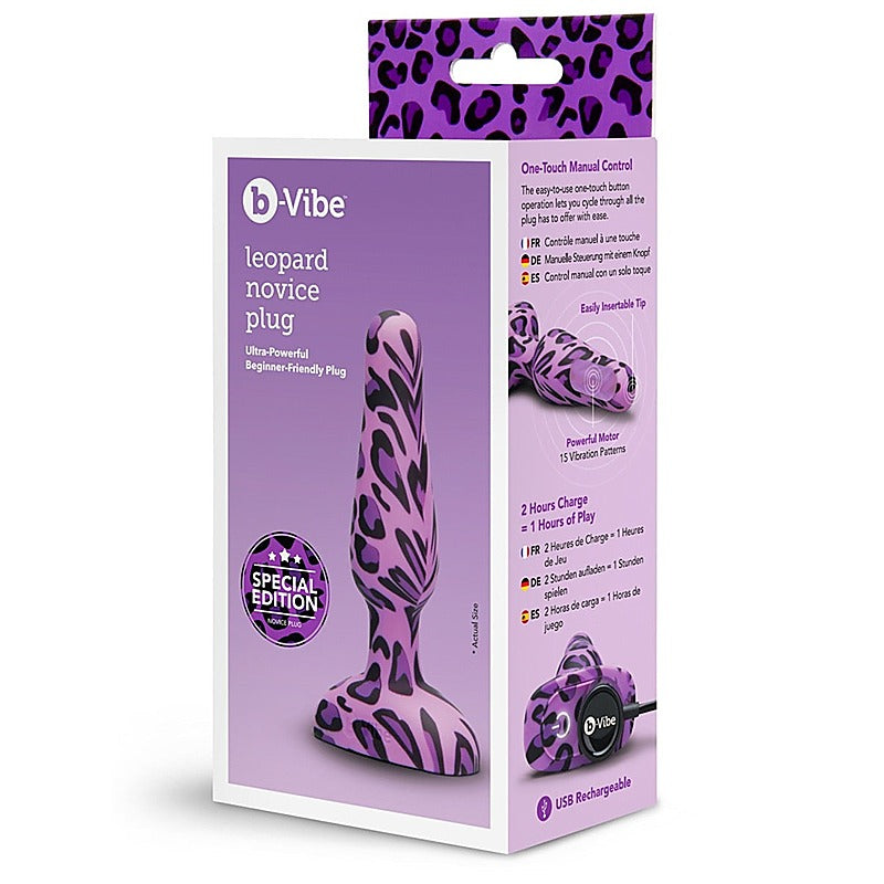 B Vibe Novice Ultra Powerful Beginner Friendly Butt Plug Vibrating Anal Sex Toy - Butt Plugs