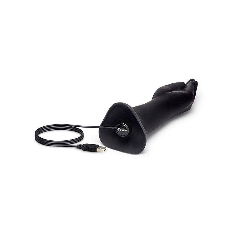 B Vibe USB Rechargeable Vibrating Silicone Fisting Dildo IPX7 Waterproof - Realistic Dildos