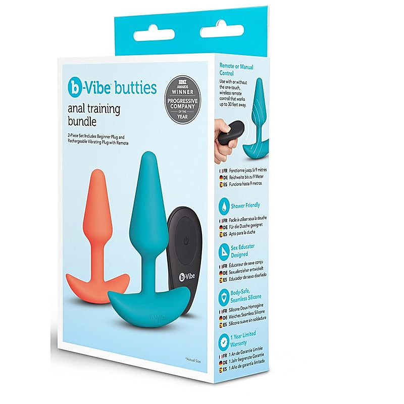 Butties 2 Piece Anal Training Set by B-Vibe - Butt Plugs