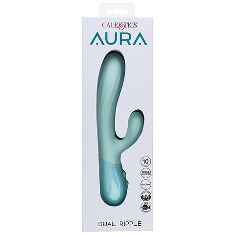 Aura Dual Ripple Rabbit Vibrator by California Exotics - Rabbit Vibrators