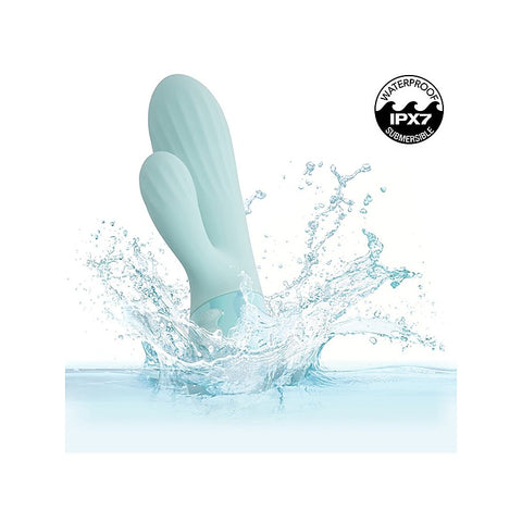 Aura Dual Ripple Rabbit Vibrator by California Exotics - Rabbit Vibrators