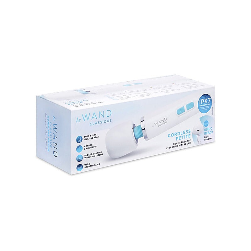 Le Wand Classique Petite Cordless Wand Vibrator with USB C Charging - Body Wands