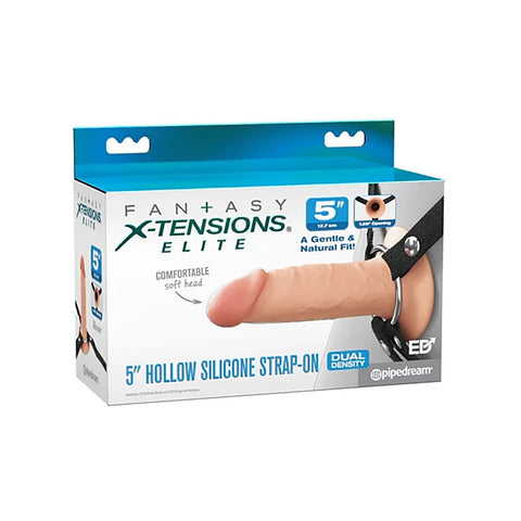 FX Elite 5in Silicone Hollow Strap-On by Pipedream Products - Strap On Sextoys