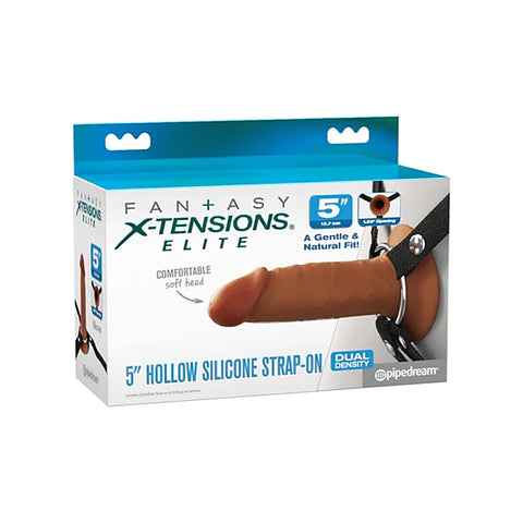 FX Elite 5in Silicone Hollow Strap-On by Pipedream Products - Strap On Sextoys