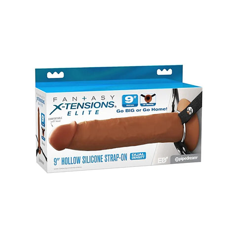 FX Elite 9in Silicone Hollow Strap-On by Pipedream Products - Strap On Sextoys