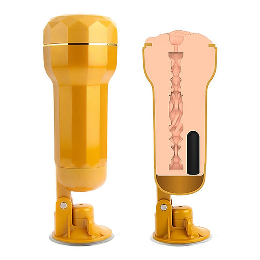 Realistic Vibrating Vagina Cup by Chisa - Masturbators and Strokers