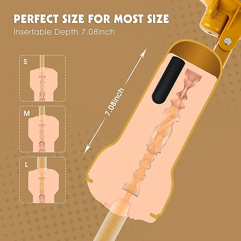 Premium Realistic Vibrating Vagina Cup by Chisa - Masturbators and Strokers