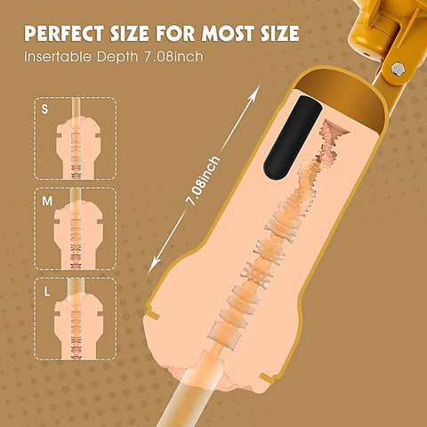 Carina Realistic Vagina Vibrating Cup by Chisa - Masturbators and Strokers
