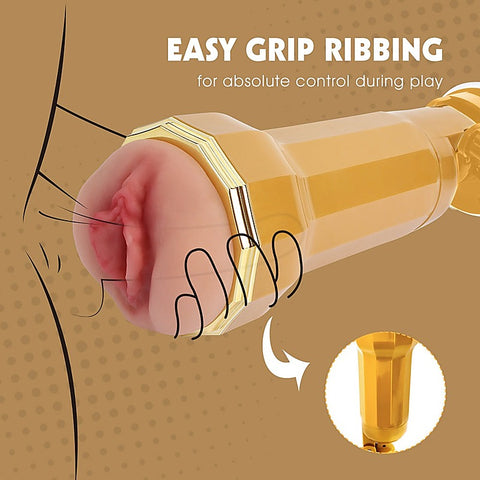 Shyla Realistic Vibrating Vagina Cup by Chisa - Masturbators and Strokers