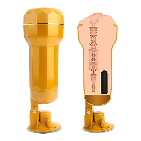 Darcey Realistic Vagina Vibrating Cup by Chisa - Masturbators and Strokers