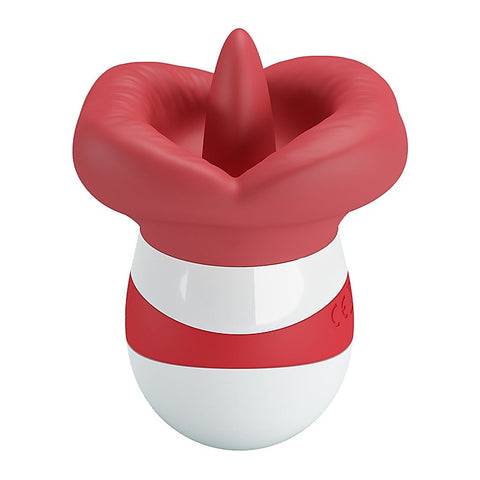 Baile The Flaming Lips Mina Clitoral Vibrator (Red/White) - Clit Ticklers and Pulsators