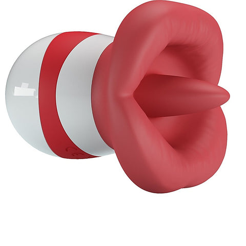Baile The Flaming Lips Mina Clitoral Vibrator (Red/White) - Clit Ticklers and Pulsators