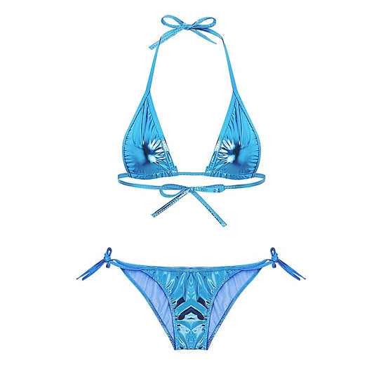 Metallic Women's Micro Bikini by Love In Leather - G-Strings, Panties and Shorts
