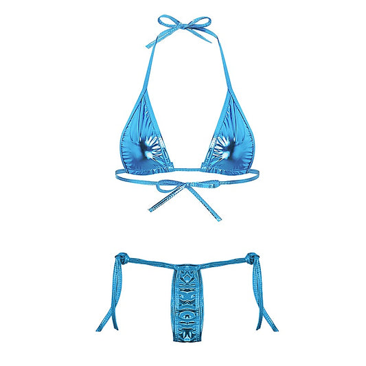 Sexy Metallic Micro Women's Bikini by Love In Leather - G-Strings, Panties and Shorts